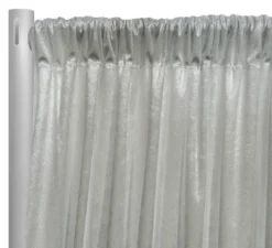 1pc - Lush Velvet Drapery Panel in White (14' Tall x 58