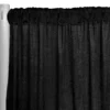 1pc - Lush Velvet Drapery Panel in Black (8'Tallx58" Wide)