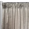 1pc - Lush Velvet Drapery Panel in Taupe (18' Tall x 58" Wide)