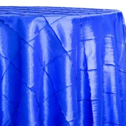 1pc - 4" Pintuck Taffeta Table Linen 108" Round - Royal
