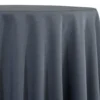 1pc - Premium Poly (Poplin) Table Linen 58"x58" Square - Gray 7315