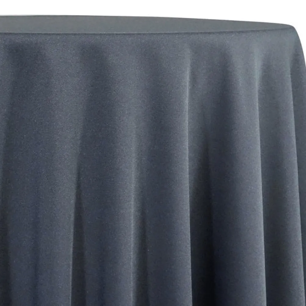 1pc - Premium Poly (Poplin) Table Linen 58"x58" Square - Gray 7315