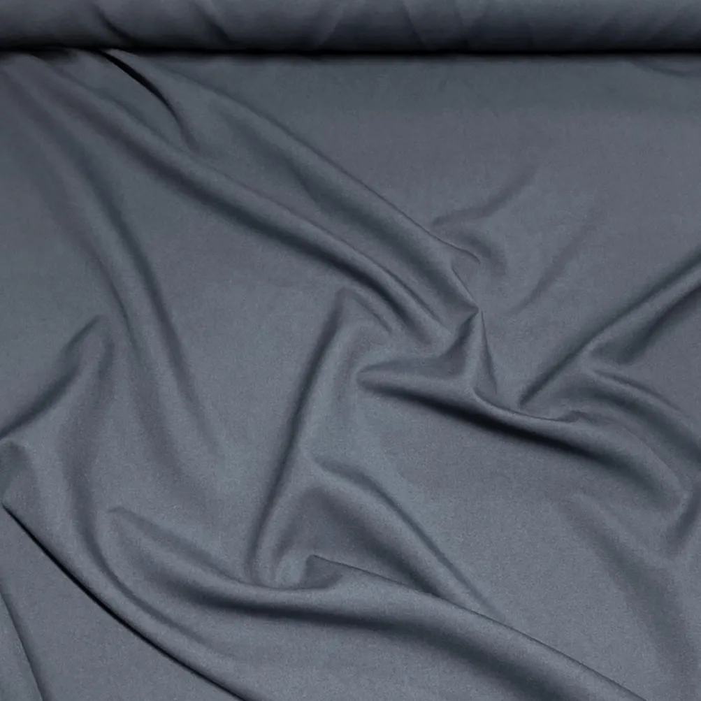 1pc - Premium Poly (Poplin) Table Linen 58"x58" Square - Gray 7315