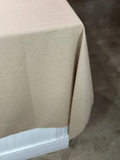 1pc - Rustic Linen Table Linen in Wheat (90