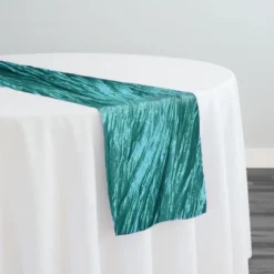 6pcs - Accordion Taffeta Table Runner 14"x108" - Oasis