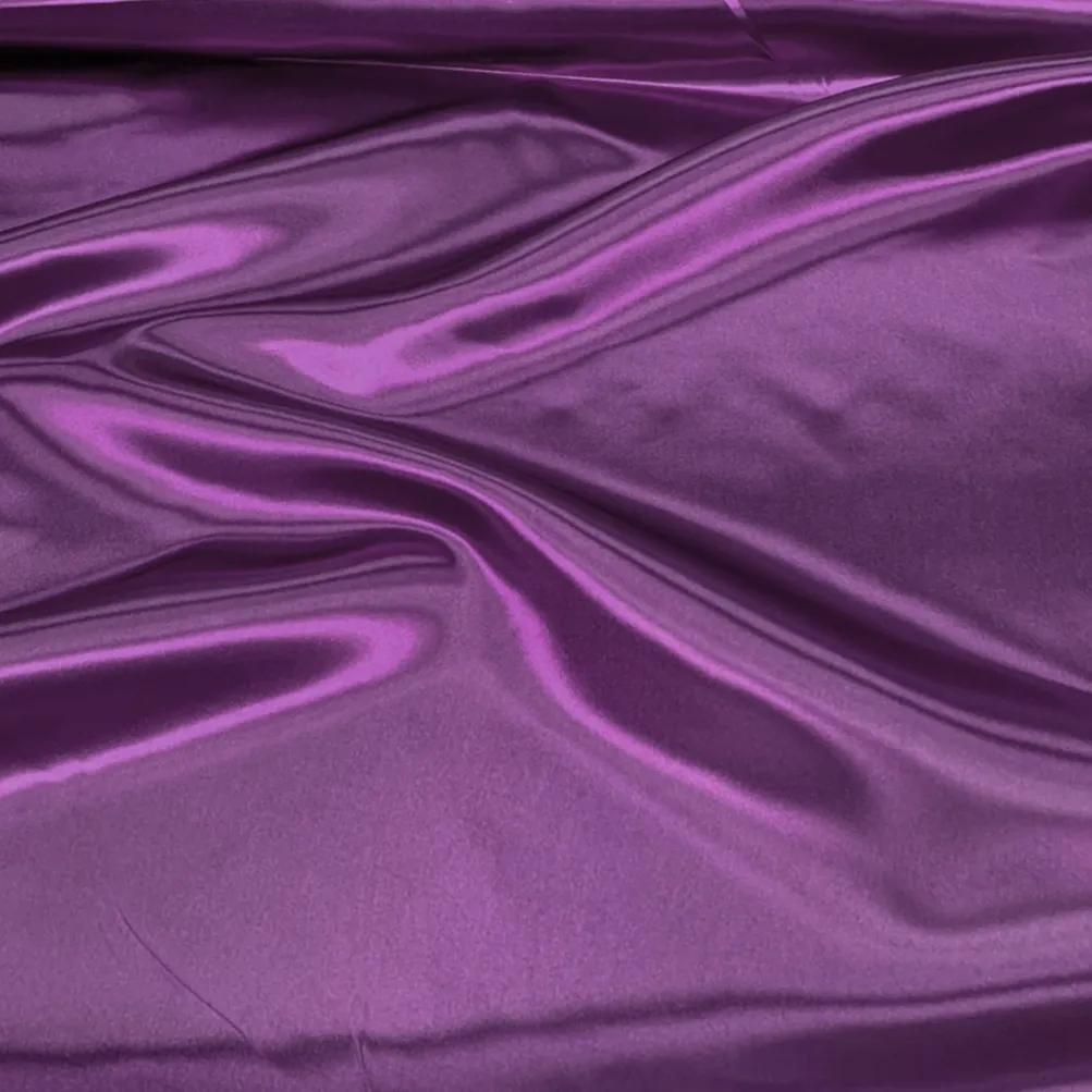 5pcs - Bridal Satin Table Linen 90"x132" Banquet - Plum 555