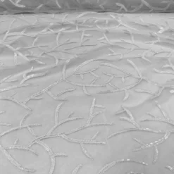 10pcs - Brooks Sequins Table Runner 14"x108" - White