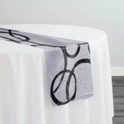 7pcs - Cirque Jacquard (Reversible) Table Runner 12