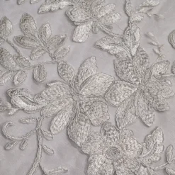 10pcs - Claire Lace Table Runner 14"x108" - White and White