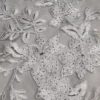 3pcs - Claire Lace Table Runner 14"x108" - Silver and White