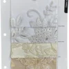10pcs - Claire Lace Table Runner 14"x108" - White and White