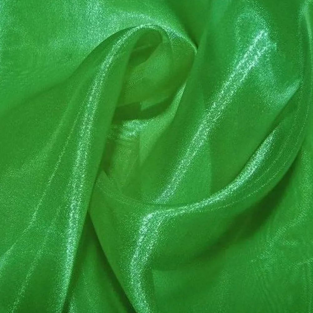 12pcs - Crystal Organza Table Linen 72"x72" Square - Green 1875