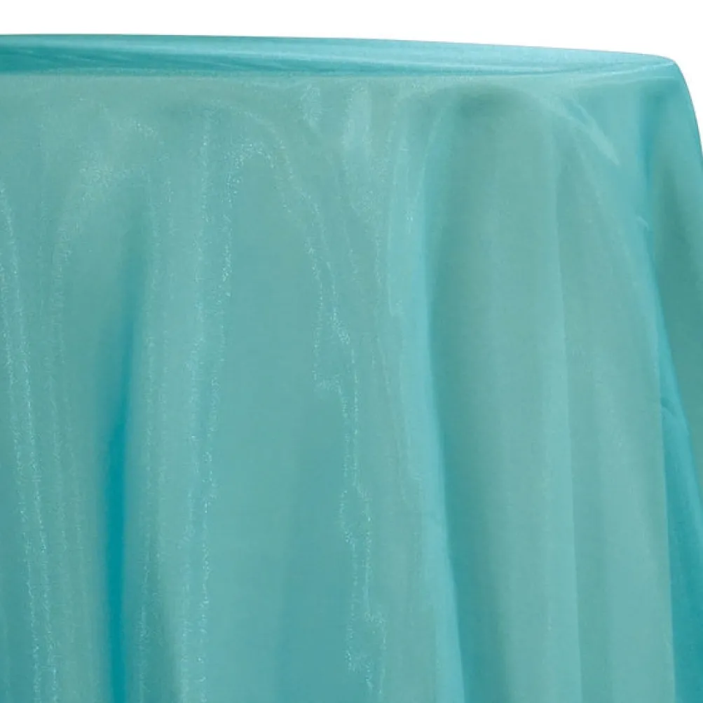 10pcs - Crystal Organza Table Linen 72"x72" Square - Turquoise 775