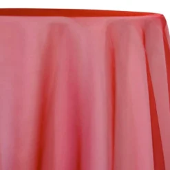 10pcs - Crystal Organza Table Linen 72"x72" Square - Red 975