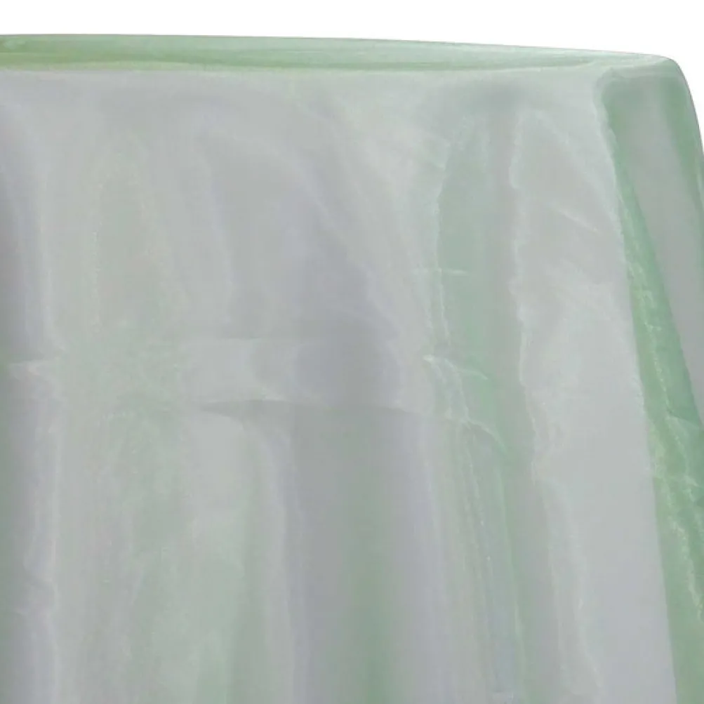 13pcs - Crystal Organza Table Linen 72"x72" Square - Mint 600