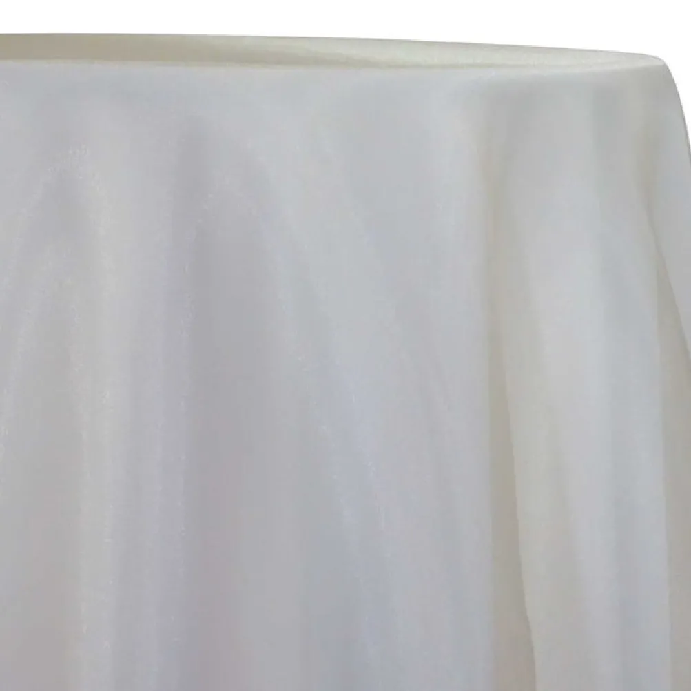 12pcs - Crystal Organza Table Linen 72"x72" Square - Ivory 605