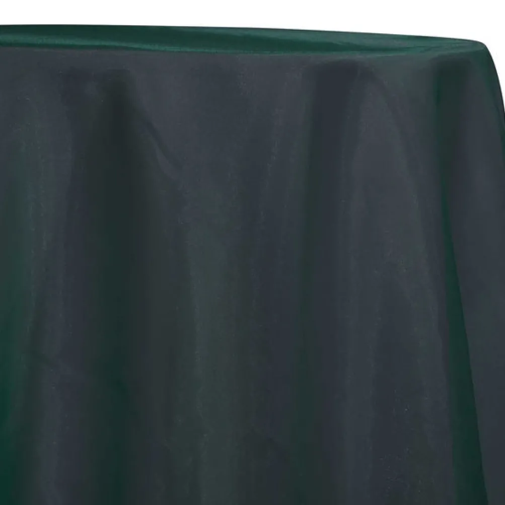 10pcs - Crystal Organza Table Linen 85"x85" Square - Hunter Green 405