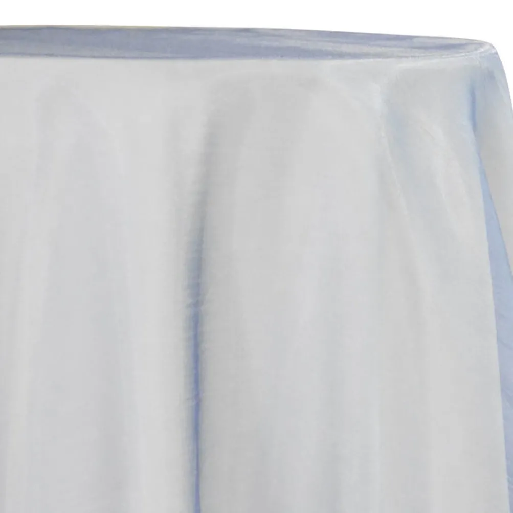 3pcs - Crystal Organza Table Linen 72"x72" Square - Blue D 208