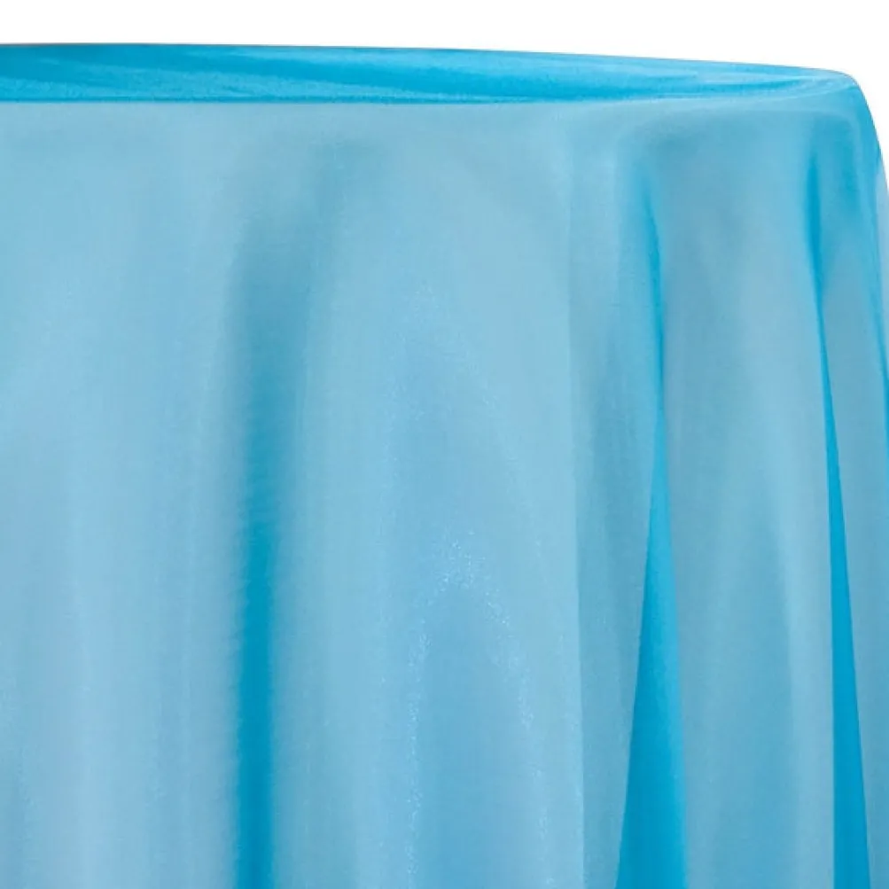 13pcs - Crystal Organza Table Linen 72"x72" Square - Aqua 997