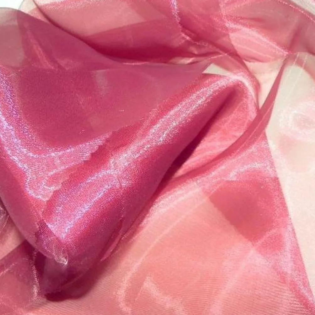 8pcs - Crystal Organza Table Linen 72"x72" Square - Apple Red 665