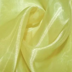 10pcs - Crystal Organza Table Runner 14"x108" - Yellow 688