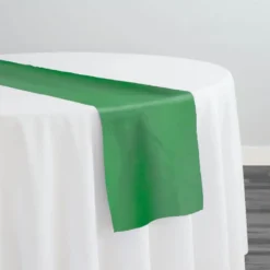 13pcs - Crystal Organza Table Runner 14"x108" - Green 1875