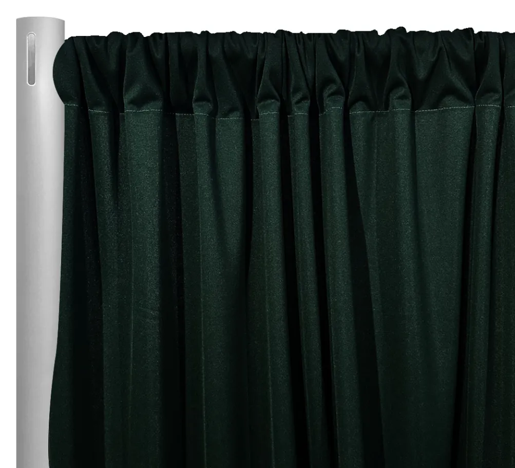 1pc - Scuba (Wrinkle-Free) Drapery Panel in Hunter Green (12' Tall x 58" Wide)