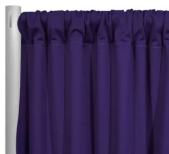 1pc - Scuba (Wrinkle-Free) Drapery Panel in Purple 1258 (10' Tallx58