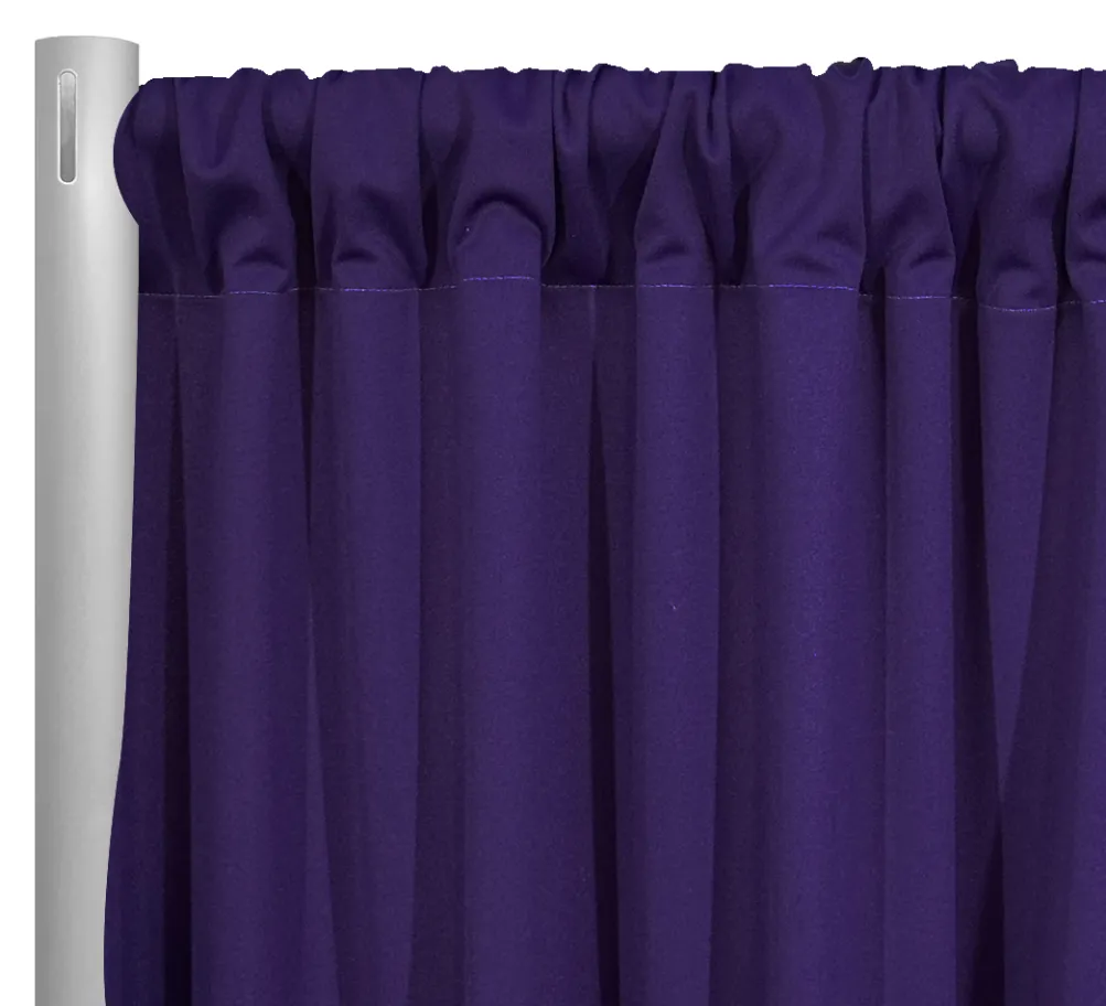 1pc - Scuba (Wrinkle-Free) Drapery Panel in Purple 1258 (10' Tallx58" Wide)