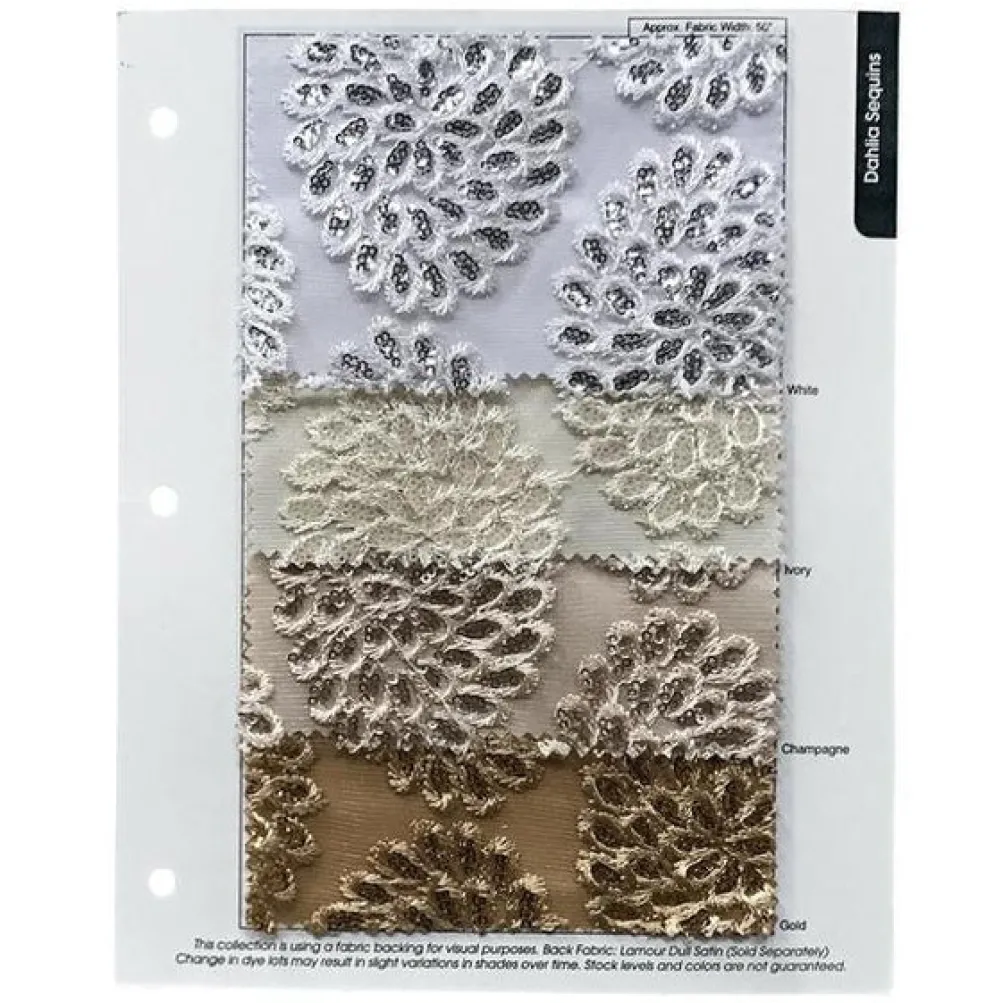 10pcs - Dahlia Sequins Table Runner 14"x108" - Silver