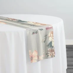 14pcs - Dusk Bloom (Poly Print) Table Runner 14"x108" Runner