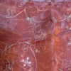 10pcs - Floral Embroidery Table Linen 72"x72" Square - Orange