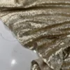 4pcs - Glitz Sequins Table Linen 90"x90" Square - Champagne