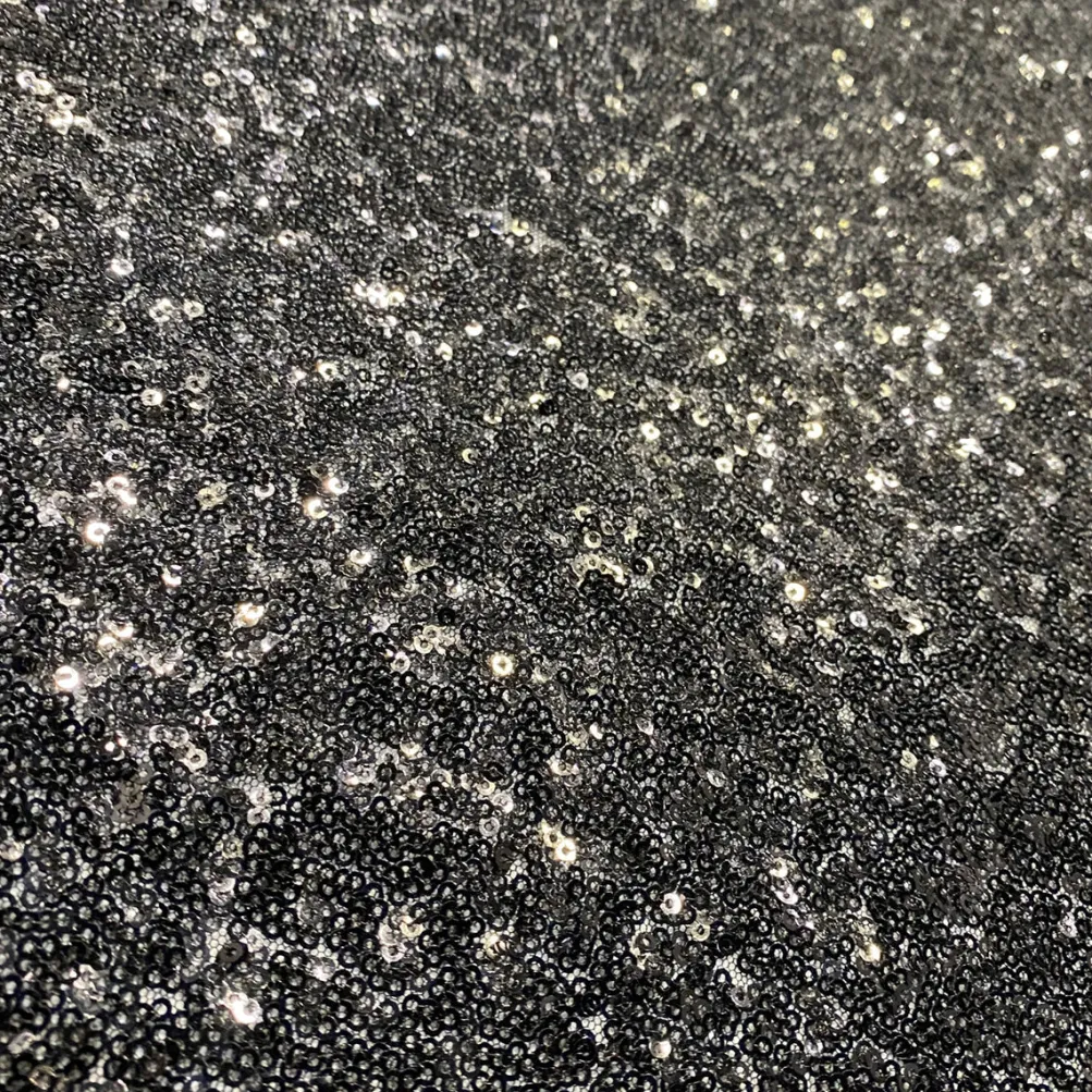10pcs - Glitz Sequins Table Runner 14"x108" - Black