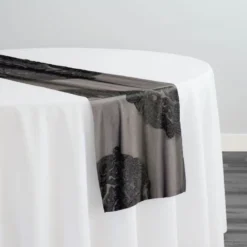 10pcs - Medallion Jacquard Sheer Table Runner 14
