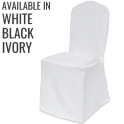 50pcs - Polyester Poplin Chair Cover (3 Colors)