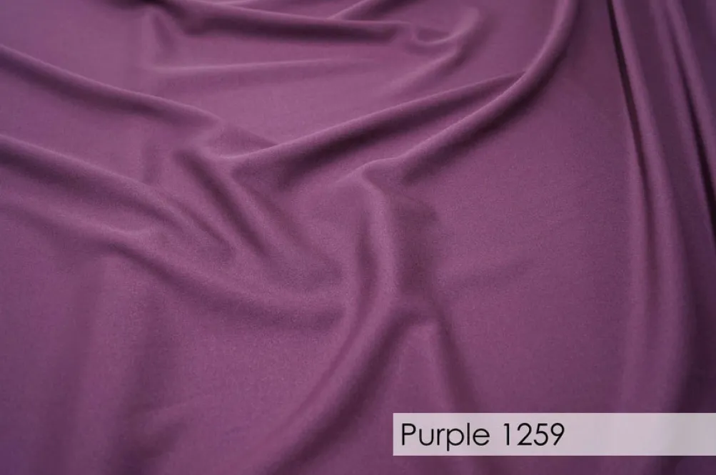 70pcs - Polyester Poplin - 6"x108" Sash w/ Straight Ends - Purple 1259