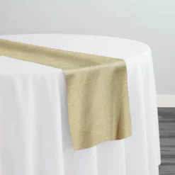 10pcs - Rustic Linen Table Runner 14"x108" - Natural