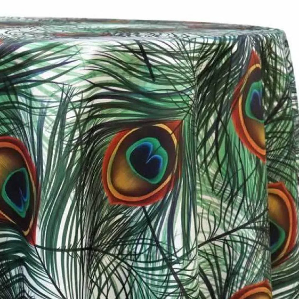Peacock (Poly Print) Table Linen