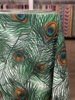 Peacock (Poly Print) Table Linen