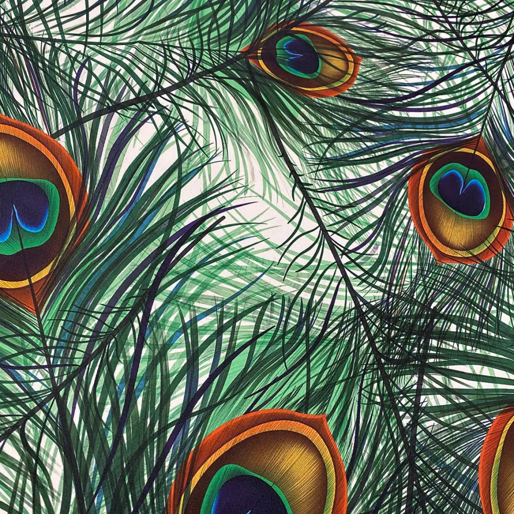 Peacock (Poly Print) Table Linen