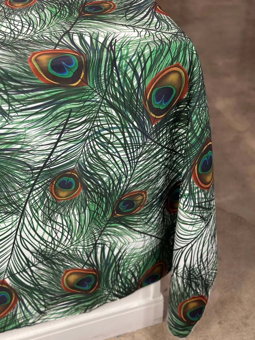 Peacock (Poly Print) Table Linen
