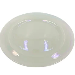 Pearla - Glass Charger Plate in White (Item # 1402)