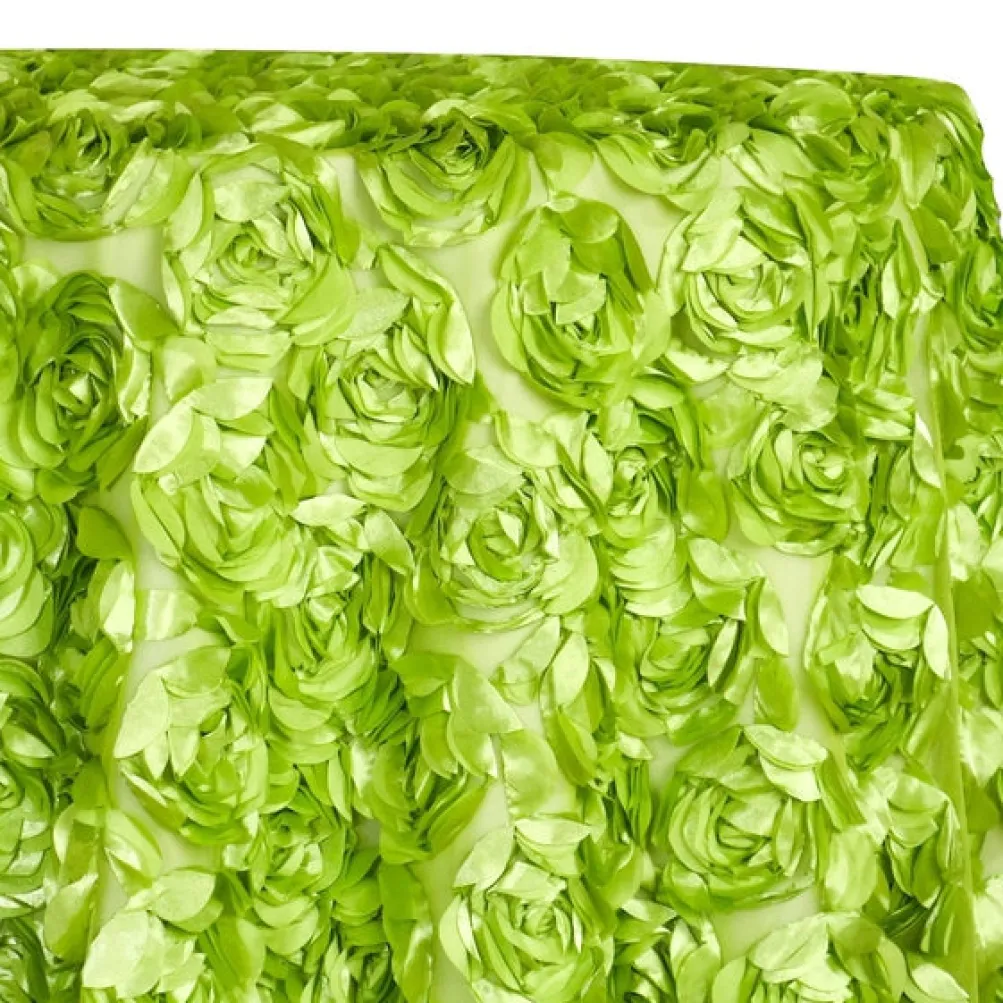 Peony Bouquet Table Linen in Lime