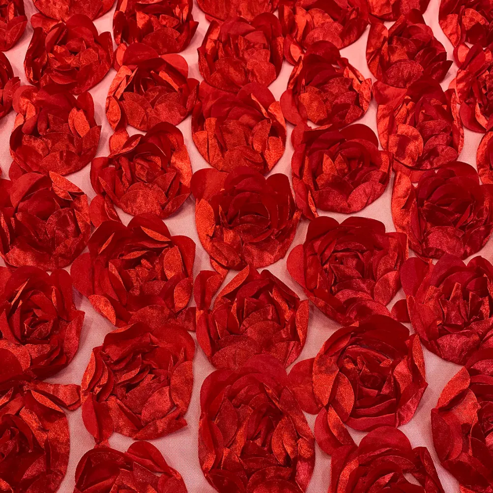 Peony Bouquet Table Linen in Red