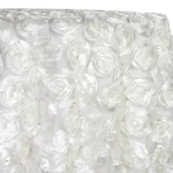 Peony Bouquet Table Linen in White