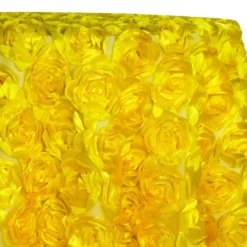 Peony Bouquet Table Linen in Yellow