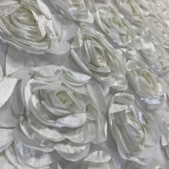 Peony Bouquet Table Runner in Ivory