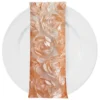 Peony Bouquet (w/ Poly Lining) Table Napkin in Peach