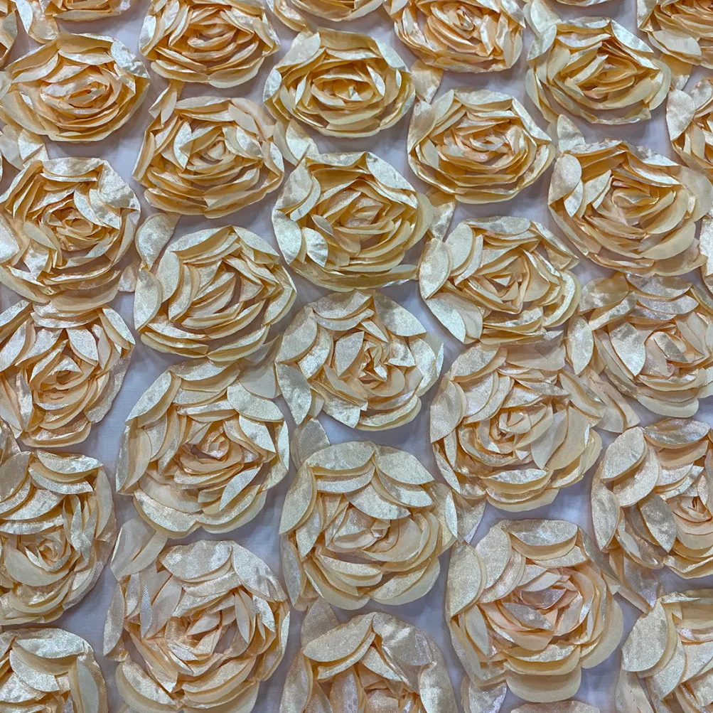 Peony Bouquet (w/ Poly Lining) Table Napkin in Peach